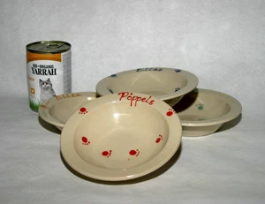 keramik-im-hof Futtertellerchen mit Wunschname, Napf, Schüssel Katze Hund - Bild 1 von 2