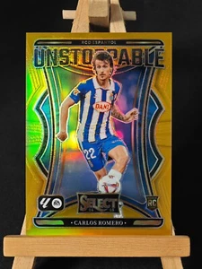 2024-25 Panini Select La Liga Unstoppable Gold Prizm #15 RC Carlos Romero 09/10 - Picture 1 of 2