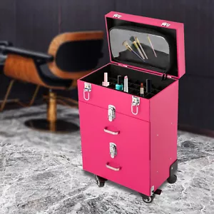 Rollender Make-up Zug Koffer Kosmetiktrolley Gepäckbox Make-up Aufbewahrung Organizer - Bild 1 von 22