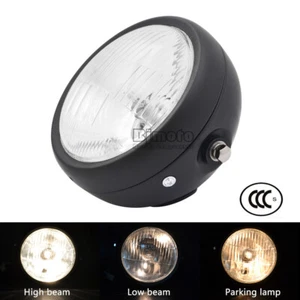 6 1/2" Motorcycle Headlight Round LED High Low Beam Light For Cafe Racer - Bild 1 von 18