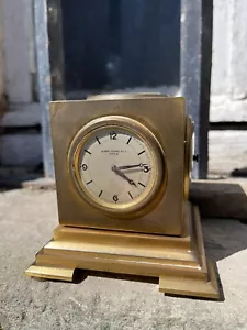 Pendule Kirby Beard de bureau, style Hermès Vers 1950 pendulette - Photo 1/5