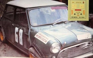 DECAL CALCA 1/43 MINI COOPER 1300 J. BABLER SUBIDA SANT CUGAT - TIBIDABO 1968 - Imagen 1 de 1