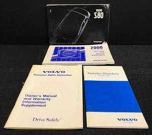 2000 Volvo S80 Owners Manual Handbook. S80 Owners Manual With Case. #VK-31 - Bild 1 von 4