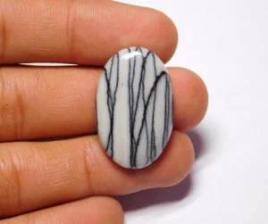 Natural Spider Web Jasper Cabochon Loose Gemstone For Jewelry 29 Cts. ME-7795 - Picture 1 of 4