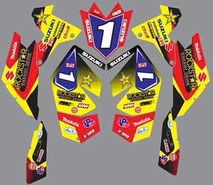 Graphics for Suzuki LTR450 LTR 450 Decal Red Blue Yellow Star - Bild 1 von 1