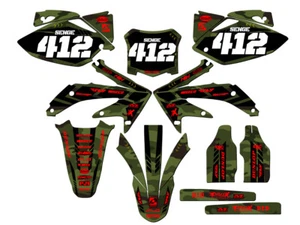 2008 CRF 450 R APACHE Green Senge Graphics Kit Compatible with Honda - Picture 1 of 10