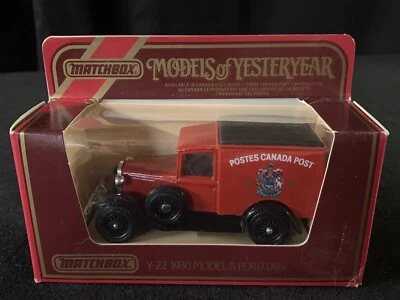 Matchbox Models Of Yesteryear 1930 Model A Ford Van #Y-22 Red Vintage 1984 NIB - Image 1 of 4
