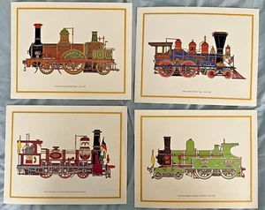 4 Vintage Zugdrucke - 8 x 10 frühe amerikanische & europäische 1840, 1855, 1870, 1885 #2 - Bild 1 von 11