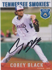 Corey Black 2015 Tennessee Smokies Autograph Auto Signed RC Rookie Cubs - Picture 1 of 1