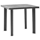 Large Black Square Garden Plastic Table Patio Deck Side Snack Outdoor Furniture