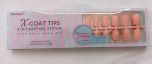 btartboxnails Short Sqaure Gel Nail Tips - Pre Colored Soft Gel Nail Tips, Skin - Picture 1 of 1