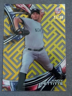 2016 Topps High Tek Asia Gold Andy Pettitte Yankees Numbered 05/60 Card #HT-APE - Image 1 of 2