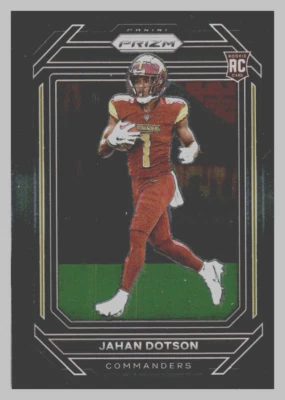 2022 Panini Chronicles Prizm Black #PB-15 Jahan Dotson COMMANDERS RC - Image 1 of 2