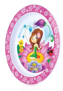 Nuby Blumen Kind Fütterung Platte 12 Monate - Bild 1 von 1