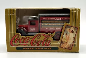 Vintage 1993 Coca-Cola Delivery Truck Die Cast Metal Bank - Picture 1 of 7