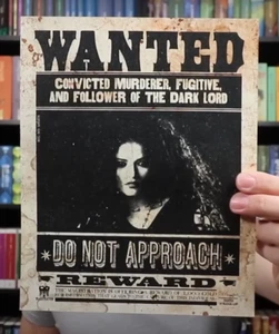 Wizarding Trunk Harry Potter Love to Hate Bellatrix Wanted Poster 8x10 NEW - Picture 1 of 1