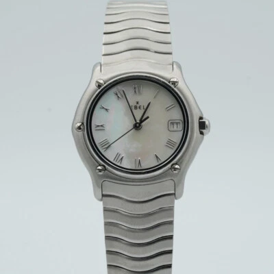 EBEL SPORT CLASSIQUE 28MM STAHL 9087121  SCHÖN QUARTZ VINTAGE RAR E074 MOP - Bild 1 von 4