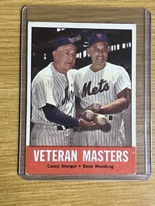 1963 Topps #43 Veteran Masters (Casey Stengel / Gene Woodling) New York Mets - Picture 1 of 2