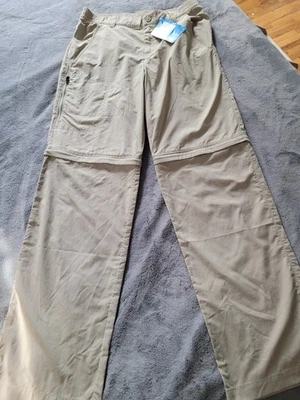 Big Boys Columbia Omni Shade Silver Ridge IV Convertible Pants Size Large Brown - Image 1 of 4