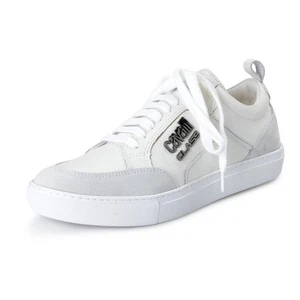 Cavalli Class Herren Weiß Leder Mode Turnschuhe Schuhe 8 9 10 - Bild 1 von 8