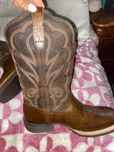 Ariat Ladies Round Up Square Toe - Picture 1 of 4