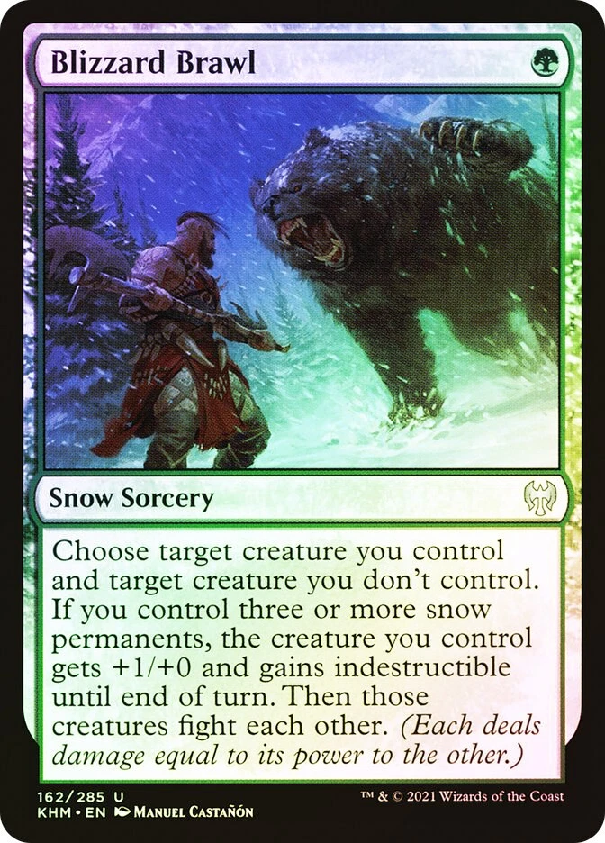 MTG FOIL Blizzard Brawl  - Kaldheim #162 - Image 1 of 1
