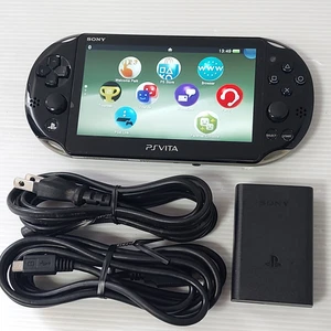 Console Sony PlayStation PS Vita nera kaki PCH-2000 con caricatore importazione Giappone - Foto 1 di 12
