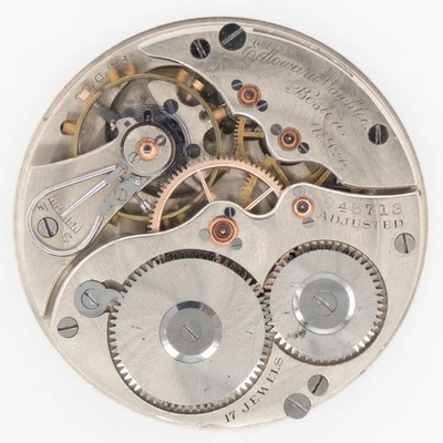 Movimiento Reloj Bolsillo Antiguo E. Howard Serie 3 16 Talla 17 Joyas, Funciona Foto 1 de 4