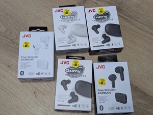 5x JVC GUMY TRUE WIRELESS EARBUDS WATERPROOF 22-24 HOURS BATTERY HA-A7T2,HA-A3T - Picture 1 of 12