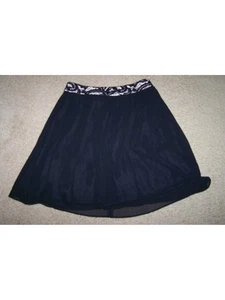BCX DRESS Womens Black Lined Contrast Waistband Short Skirt Juniors 7 - Picture 1 of 3