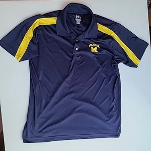 Camisa Polo ProEdge Para Hombre Azul Michigan Wolverines Talla Grande 42/44 - Imagen 1 de 3