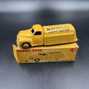 Vintage Dinky Toys Meccano 443 Yellow National Benzole Mixture Tanker BOXED VGC - Picture 1 of 15