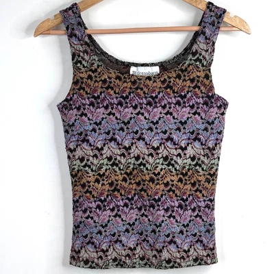 Antigo Y2K Cami de Renda M Multicolorido Arco-íris Babydoll Retrô Anos 90 Fairy Whimsigoth - Imagem 1 de 4