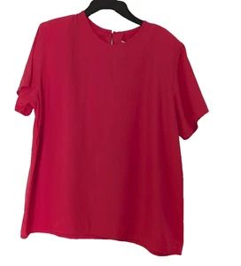 Clio Vintage Women's Blouse Pink Size Small Short Sleeves - Picture 1 of 13