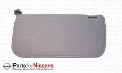 Genuine Nissan Frontier Xterra 2002-2004 Grey Cloth LH Sunvisor NEW OEM - Image 1 of 4