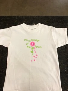 Flower girl tshirt wedding party I’m in charge of the petals small - Picture 1 of 2