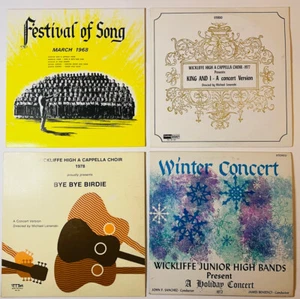 4 LP Vinyl Lot Wickliffe High A Cappella Choir Bye Bye Birdie King and I 1977-78 - Picture 1 of 11