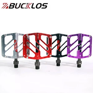 BUCKLOS 9/16" Pedales Bicicleta 3 Rodamientos MTB Carretera Antideslizante Aluminio Sellado 1 Par - Imagen 1 de 19