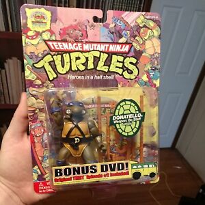 Donatello Figure Teenage Mutant Ninja Turtles TMNT 25th Anniversary w/DVD New
