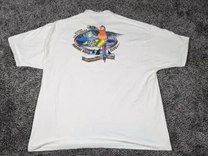 Vintage Power Sport Oneita Shirt XL Parrot Heads in Paradise NC Henley - Picture 1 of 9
