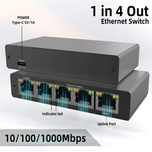 Multi-Gigabit Switch, Gigabit Ethernet RJ45 Ports Stable Picture Quality - Picture 1 of 8