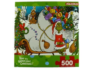 Aquarius How The Grinch Stole Christmas 500 Piece Jigsaw Puzzle Art Complete - Picture 1 of 2