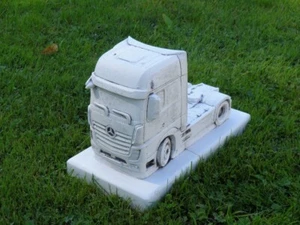 LKW Mercedes Actros Beton - Stein 40cm lang 26kg Garten Deko Figur Skulptur - Bild 1 von 4