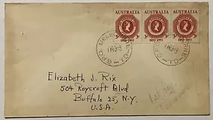 1953 TASMANIA FDC FIRST DAY COVER CORONATION YEAR QUEEN ELIZABETH II - Picture 1 of 4
