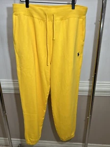 Neu Polo Ralph Lauren The Big Fit Fleece Jogginghose klassisch gelb Herren Größe L - Bild 1 von 5