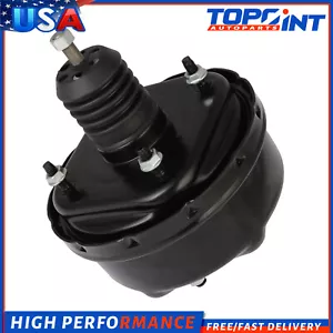 Black 7" Single Diaphragm For Street Rod Chevy GM Power Brake Booster Universal - Picture 1 of 4