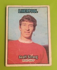 A&BC Footballers Gum Card -Orange Back 1970/71 - Geoff Strong (Liverpool) - #49