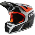 Black/White/Orange Sz S Fox Racing V3 RS Dvide Helmet