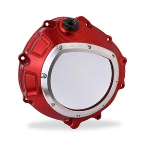 Kupplungsgehäuse transparent CNC Racing rot/silber BMW S1000RR 2009-2018 - Bild 1 von 5