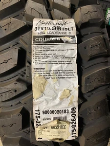 5 New LT 31 10.50 15 LRC 6 Ply Mastercraft Courser MXT Mud Tires - Picture 1 of 5